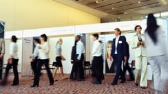 Trade show attendees